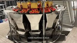 Jasa weighing machine for filling shakers with cherry tomatoes