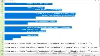 Develop GUI Recipe Book in Java Eclipse IDE P2.2-2|| AB Shiekh