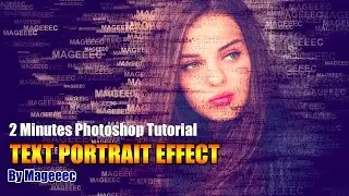 2 Minutes Text Portrait Photoshop Tutorial