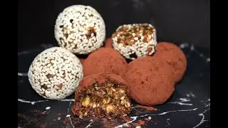 Домашние конфеты из сухофруктов и орехов.Homemade sweets made from dried fruits and nuts.