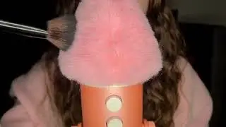 ASMR brush sounds with pop filter ✨️ #2