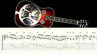 Resonator Guitar - O'Carolan's Planxty Georges - Open G Tuning GBDGBD