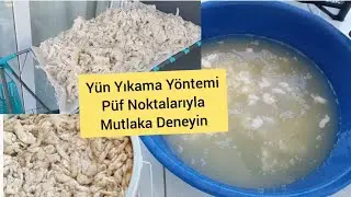 İzlemeden Yün Yıkamayın👉 TERTEMİZ YÜN YIKAMA👉Yünler Nasıl Yıkanır❓️ Makinede yün yıkanır mı❓️