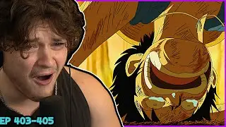 Luffy cries after Kuma Destroys the Straw Hats (one piece)