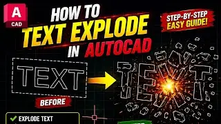 How to Text explode in AutoCAD.