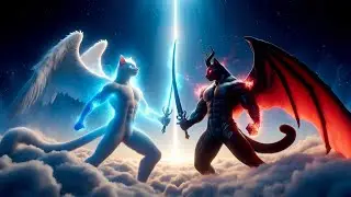 Angel And Devil Cat | Magic Can  😇💪😈🐈🥫 #cat #cute #angel #devil