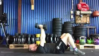 Skull crushers on floor