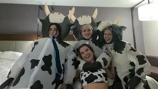 Vlog #1: Dressing Up As Cows for a Drive-In Rave (feat. Sarah Baska, Emmy, & Christel)
