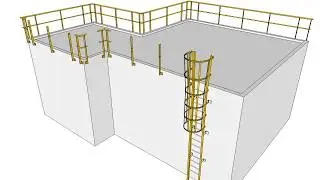 Parapetto su tetto piano. (Sketchup)