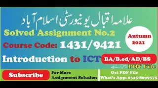 1431 solved assignment 2 Autumn 2021 || aiou code 1431/9421 solved assignment no.2 autumn 2021