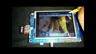 Raspberry pi Small touchscreen playing video in vlc (Adafruit piTFT)