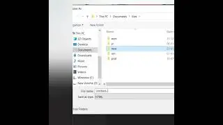 HOW TO SAVE HTML FILE AND RUN IN WEBSITE -basics #2 