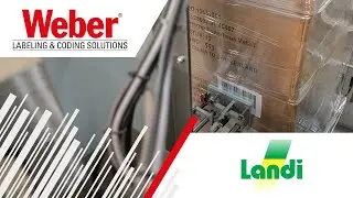 Pallet labelling in the logistics centre of LANDI Schweiz AG | Weber Marking Systems