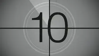 Monochrome Countdown Timer | 10 to 0 countdown