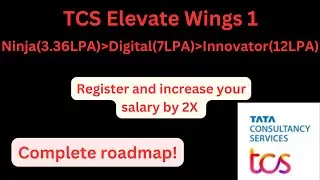 TCS Elevate Wings || Ninja to Digital complete roadmap