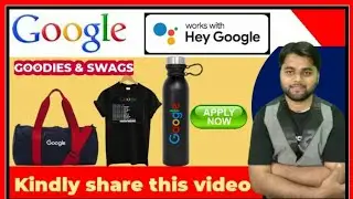 Google Offered Free Goodies & Swags | Free T-Shirt | Google Online Challenge|