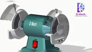 Bench Grinder 3D Model