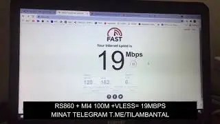 MODEM OEM RS860 +MI4A 100M +VLESS = 19MBPS