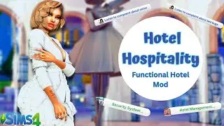 I TRIED RUNNING A HOTEL IN THE SIMS 4🏫😱 | HOTEL HOSPITALITY MOD| THE SIMS 4 MOD REVIEW