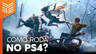 GOD OF WAR RAGNAROK: A PRIMEIRA HORA NO PS4 PADRÃO EM PT-BR (SEM COMENTÁRIO) | Gameplay