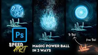 Speed art | I create magic flame effect on hand in 3 way in Photoshop | ทำเอฟเฟคไฟในมือด้วยโฟโต้ช็อป