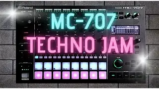 Roland GROOVEBOX MC-707 | TECHNO JAM 136 BPM