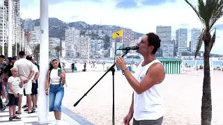 a-ha - Take On Me - Live Voice on the Street of Spain (Cover)