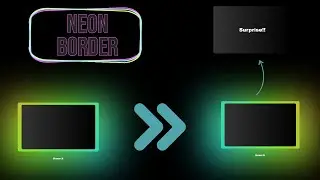 【MBAK】Hover | Box Neon border Effect and Hover for 'Surprise' #onlinetutorials