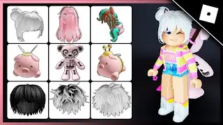 6 NOVOS CABELOS GRÁTIS NO ROBLOX! COMO PEGAR 14 ITENS GRÁTIS NO ROBLOX