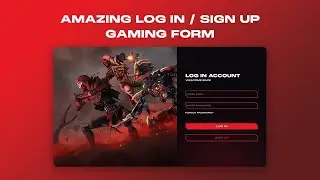 Amazing Log In / Sign Up Gaming Form using HTML, CSS & JavaScript