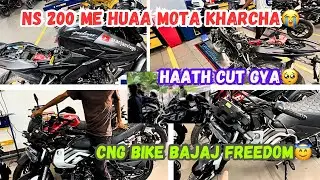 ns200 hui kharab 🤢 new cng bike bajaj freedom review #vlog