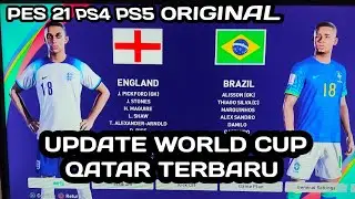 PATCH OPTION FILE PES 2021 PS4 PS5 ORIGINAL UPDATE PIALA DUNIA QATAR 2022