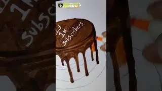 💥🤯 cake cutting 3d drawing ♥️#ameerartist #trending #shorts