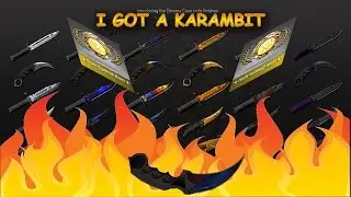 LUCKY KNIFE CASE UNBOXING CSGO - I GOT A KARAMBIT!!!