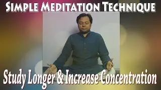 Simple Meditation Technique for Students | How to meditate?