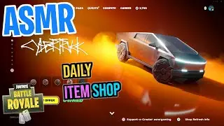 ASMR Fortnite NEW Tesla Cybertruck! Daily Item Shop 🎮🎧 Relaxing Whispering 😴💤