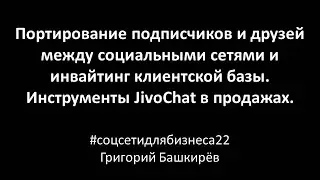 Соцсети для бизнеса. Григорий Башкирёв 17.03.2022 Семинар на «Антистресс-клубе маркетологов Воронеж
