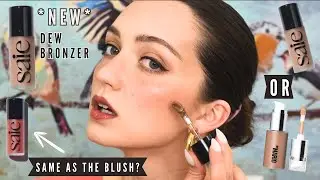 Saie Dew Bronze Soft-Focus Liquid Bronzer (salt) | First Impressions, Swatches, & Comparisons
