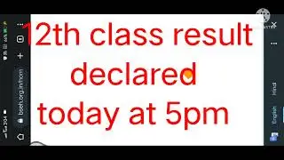 hbse class 12th declared today 5pm 2022