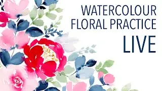 I Tried Watercolor Florals LIVE!