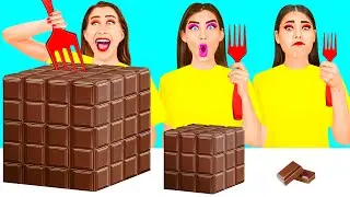 Großer, Mittlerer und Kleiner Teller Challenge | Lustige Essenssituationen von HAHANOM Challenge