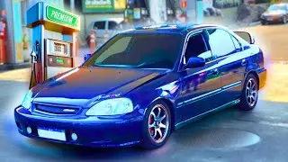 COLOQUEI PODIUM PELA PRIMEIRA VEZ NO HONDA CIVIC 1999 🔥