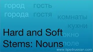Hard and Soft Stems (I) – Nouns