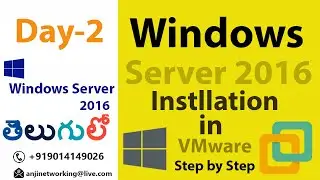 Windows Server 2016 installation in VMware Workstation16.