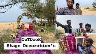 OuTDooR BirthdaY StaGe DecoraTioN programs in Vyppin #wedding #photography #vlog #vlogs #vlogs