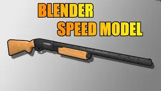Blender Speed Modeling A Shotgun | FREE DOWNLOAD |