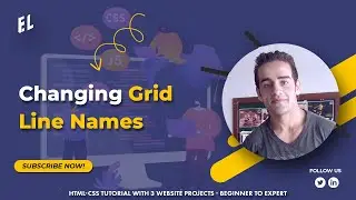 HTML-CSS Tutorial Lesson 78: Changing Grid Line Names - Grid #18