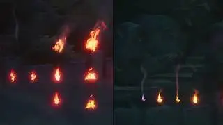 Fire & Smoke effects for Mandragora Game, made with FluidNinja for Unreal [UE4]