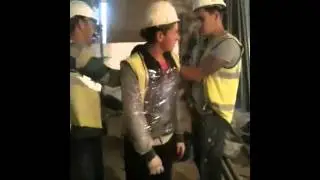 Charlie gets shrink wrapped