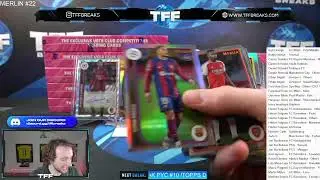 TOPPS MERLIN UEFA CLUB COMPETITIONS SOCCER 23/24 12 BOX HOBBY CASE PYT/PYP #22